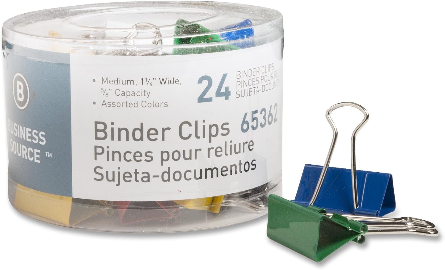 Binder Clip Assorted - Medium Binder Clips 1-1/4