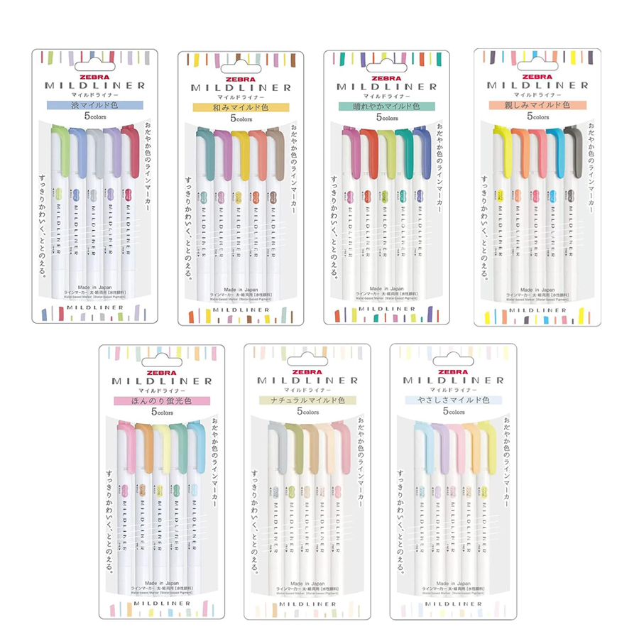 Highlighter Set Pastel - Japan ZEBRA Highlighter Pen New Colores