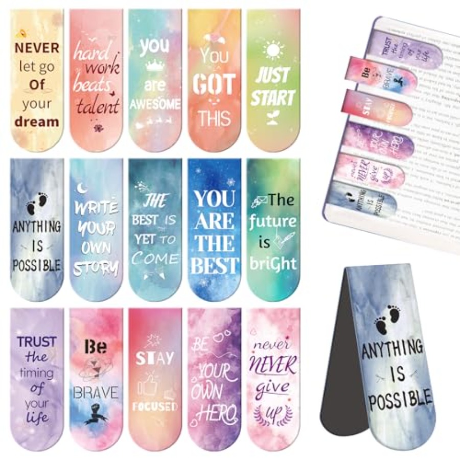 Bookmark Magnetic Clip - Magnetic Bookmarks - 15PCS Bookmarks, Bookmark