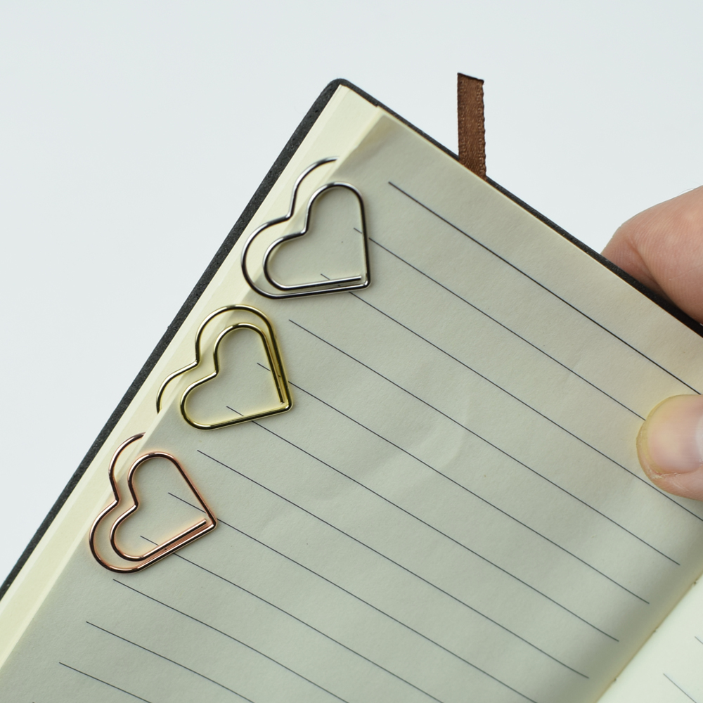 12-Piece Set Heart Paper Clips - Binder Clip Assorted recensione e prezzo