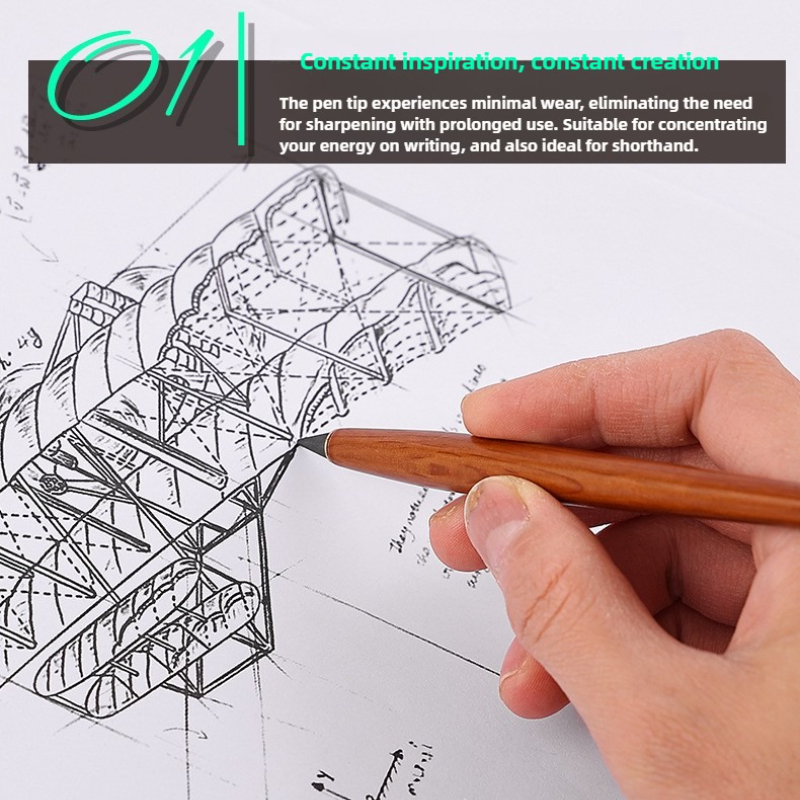 Wooden Eternal Pencil No Sharp - Is Stationery Office Supply recensione e prezzo