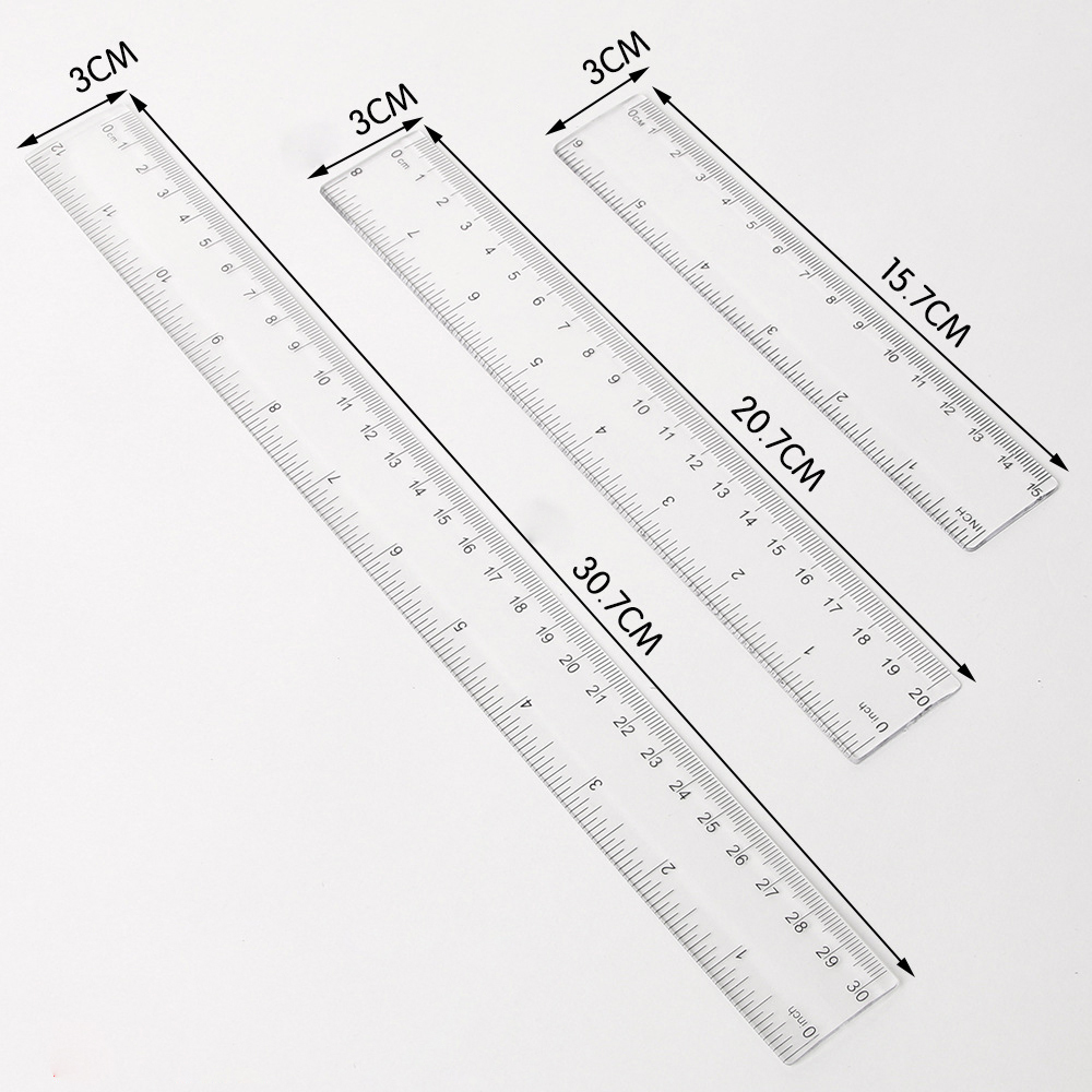 6/8/12 inch Straight Ruler 1PC - Ruler Set Transparent recensione e prezzo