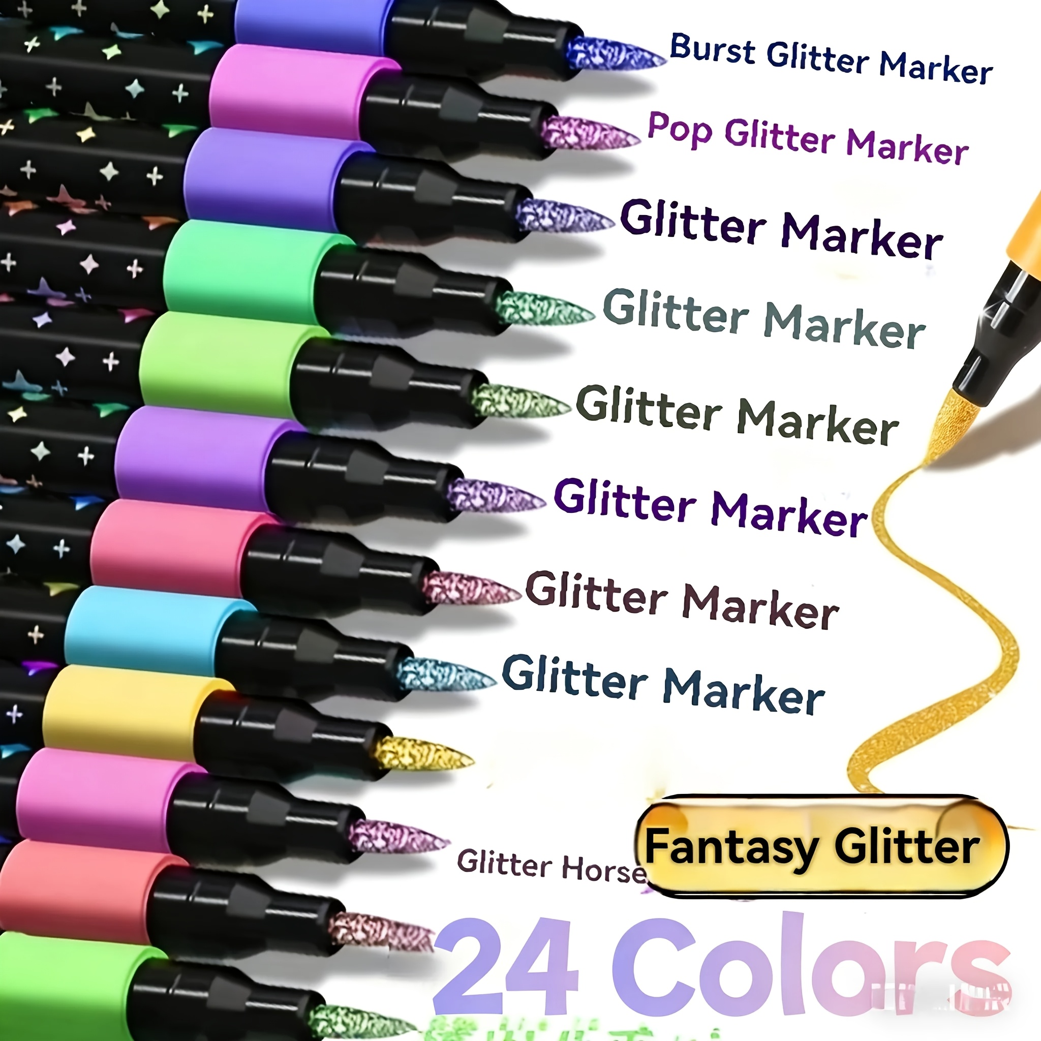 24/48 Color Double-Ended Glitt - Gel Ink Pen Set recensione e prezzo