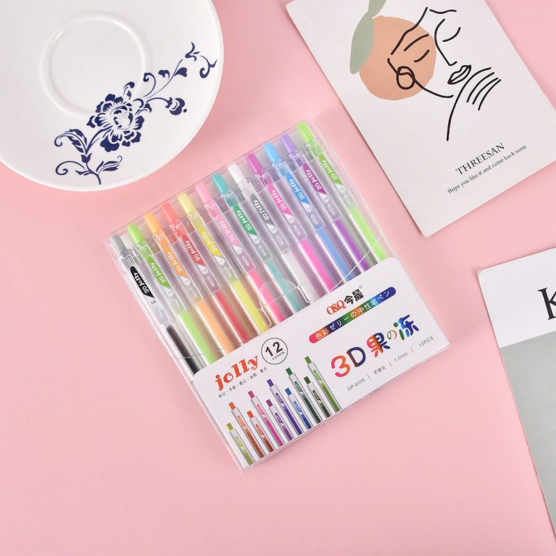 3D Three-dimensional Jelly Pen - Gel Ink Pen Set recensione e prezzo
