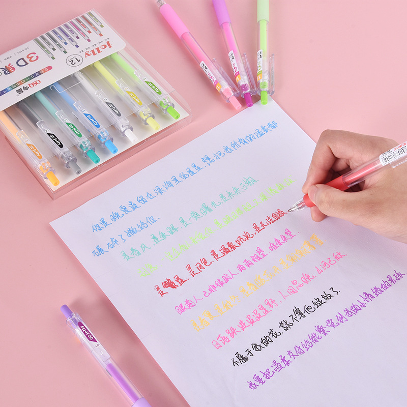 3D Three-dimensional Jelly Pen - Gel Ink Pen Set recensione e prezzo