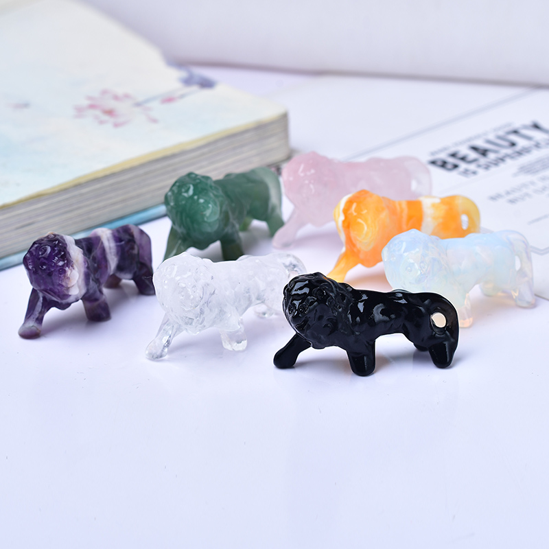 Natural Crystal Obsidian Lion. - Lion Stationery & Office Supply(Kunshan)Co.Ltd recensione e prezzo