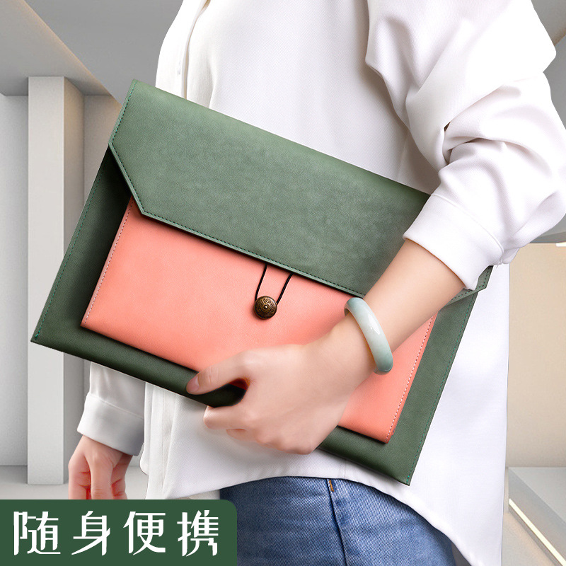 Leather File Bag A4 Paper File - Portfolio Folder Zip recensione e prezzo