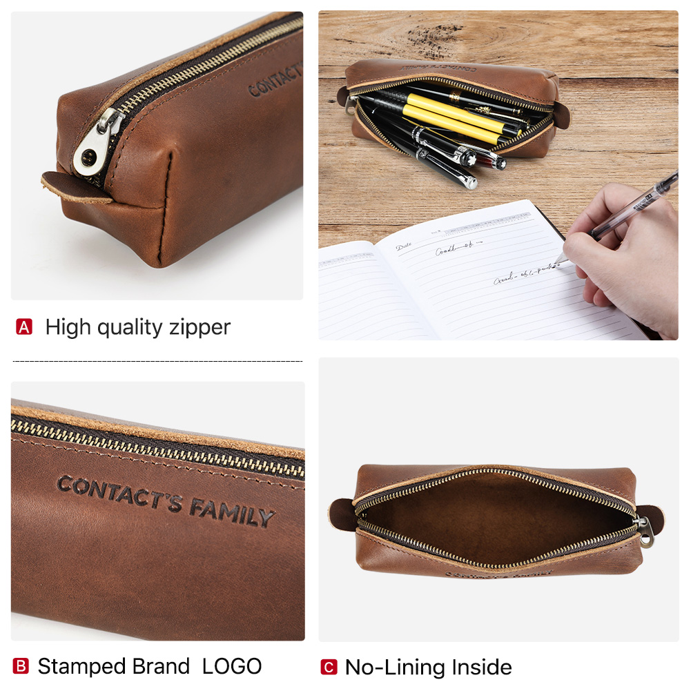 Retro Leather Pencil Case High - Stationery Supplies Business recensione e prezzo