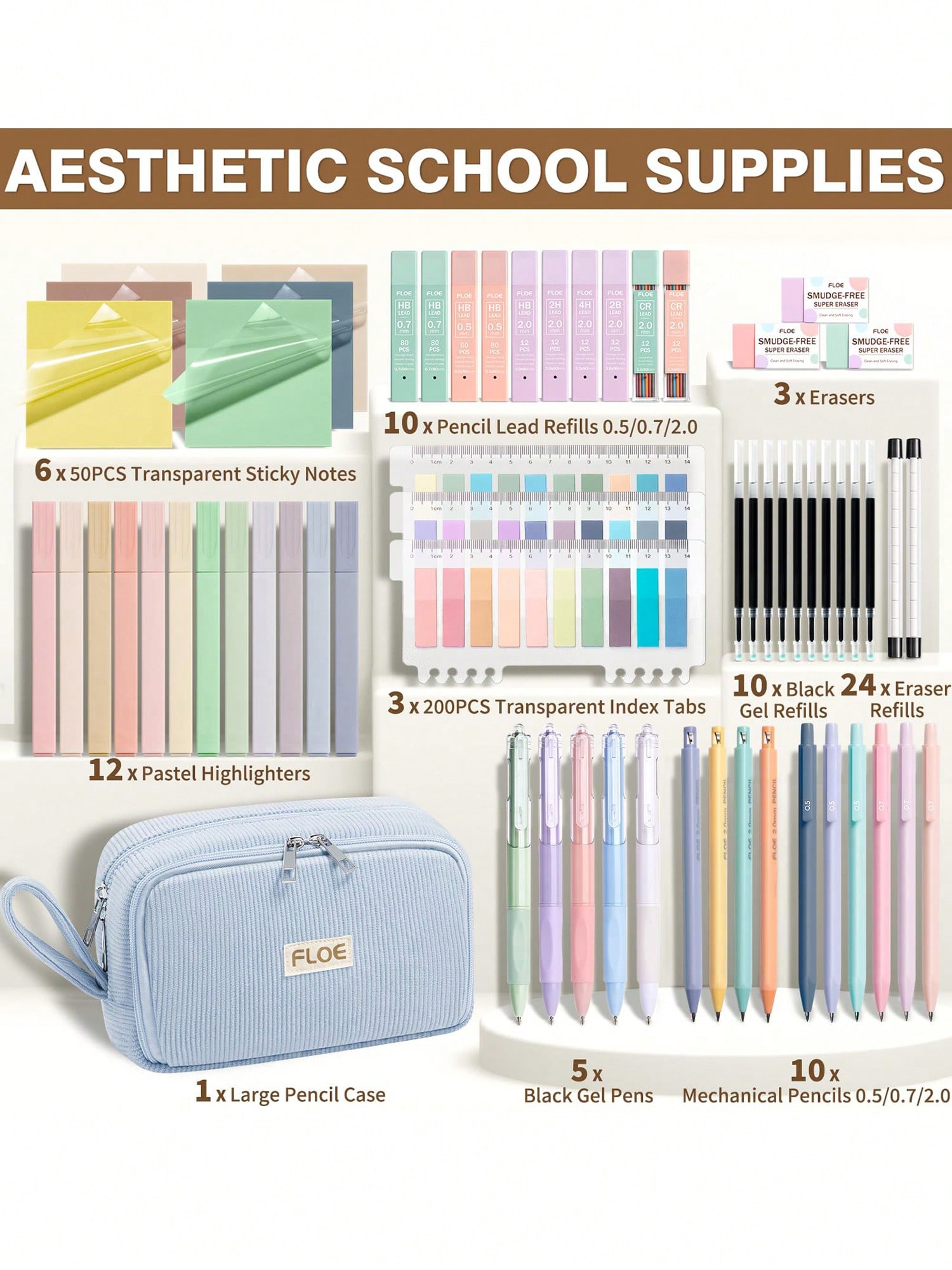 62PCS Large Capacity Pencil Po - Gel Ink Pen Set recensione e prezzo