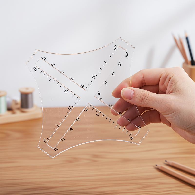 Acrylic Transparent Knitting D - Ruler Set Transparent recensione e prezzo
