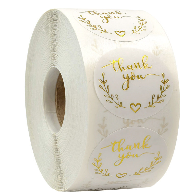 100-500pcs Gold Thank You Stic - Stationery Supplies Business recensione e prezzo