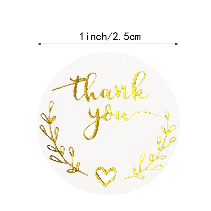 100-500pcs Gold Thank You Stic - Stationery Supplies Business recensione e prezzo