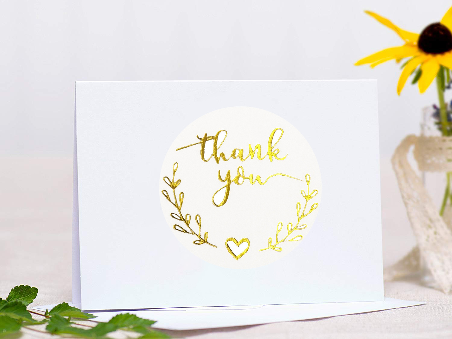 100-500pcs Gold Thank You Stic - Stationery Supplies Business recensione e prezzo