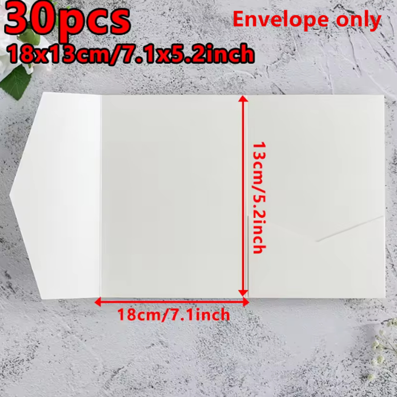 30pcs 18x13cm Green Envelopes  - Stationery Supplies Business recensione e prezzo