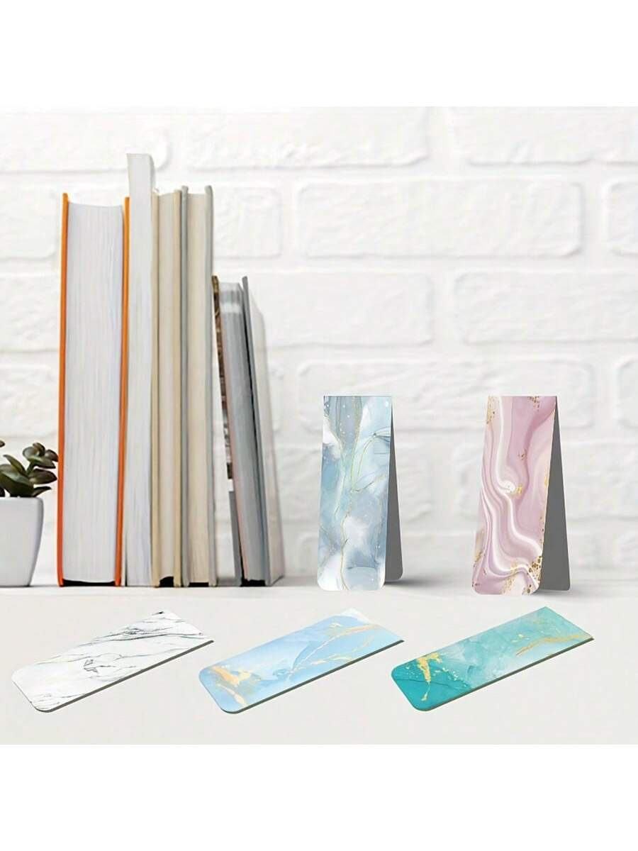 10pcs Assorted Marble Design M - Bookmark Magnetic Clip recensione e prezzo