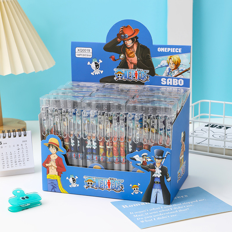 Anime One Piece 12/24Pcs Black - Gel Ink Pen Set recensione e prezzo