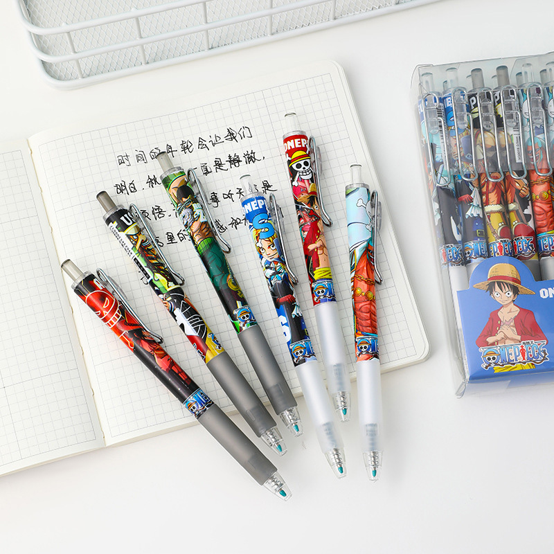 Anime One Piece 12/24Pcs Black - Gel Ink Pen Set recensione e prezzo