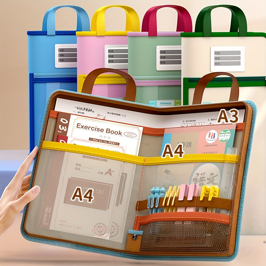 L-shaped A4 file bag, large op - Portfolio Folder Zip recensione e prezzo