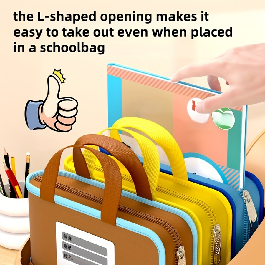 L-shaped A4 file bag, large op - Portfolio Folder Zip recensione e prezzo