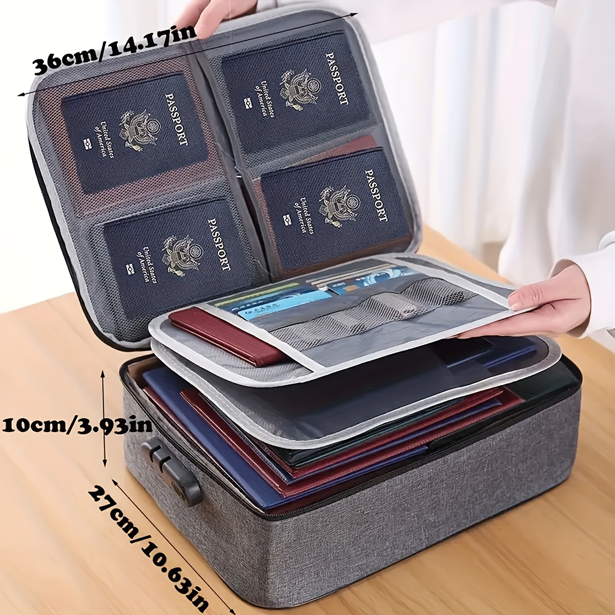 Lockable File Storage Bag,3-La - Portfolio Folder Zip recensione e prezzo