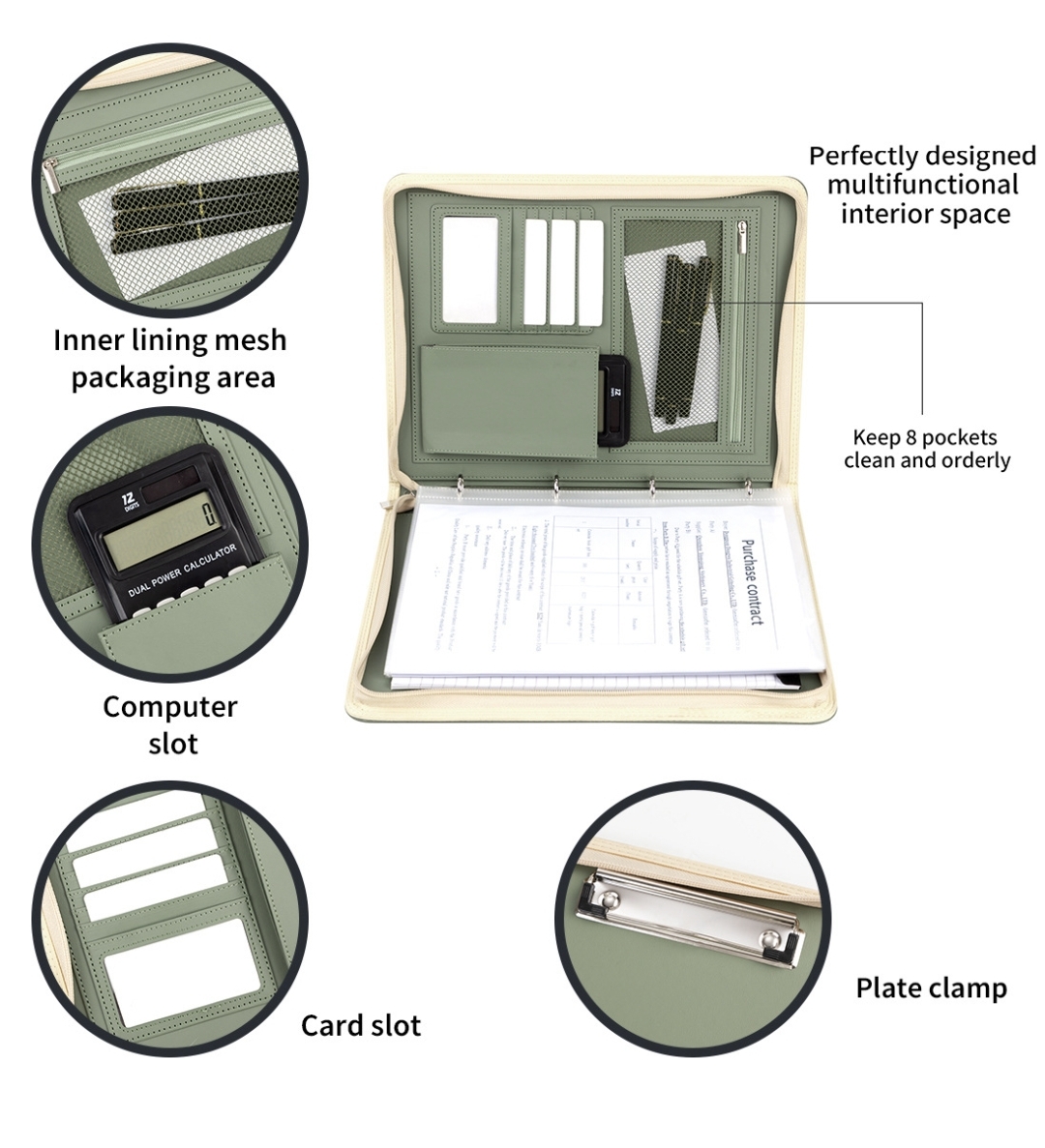 New A4 Zippered Padfolio Folde - Portfolio Folder Zip recensione e prezzo