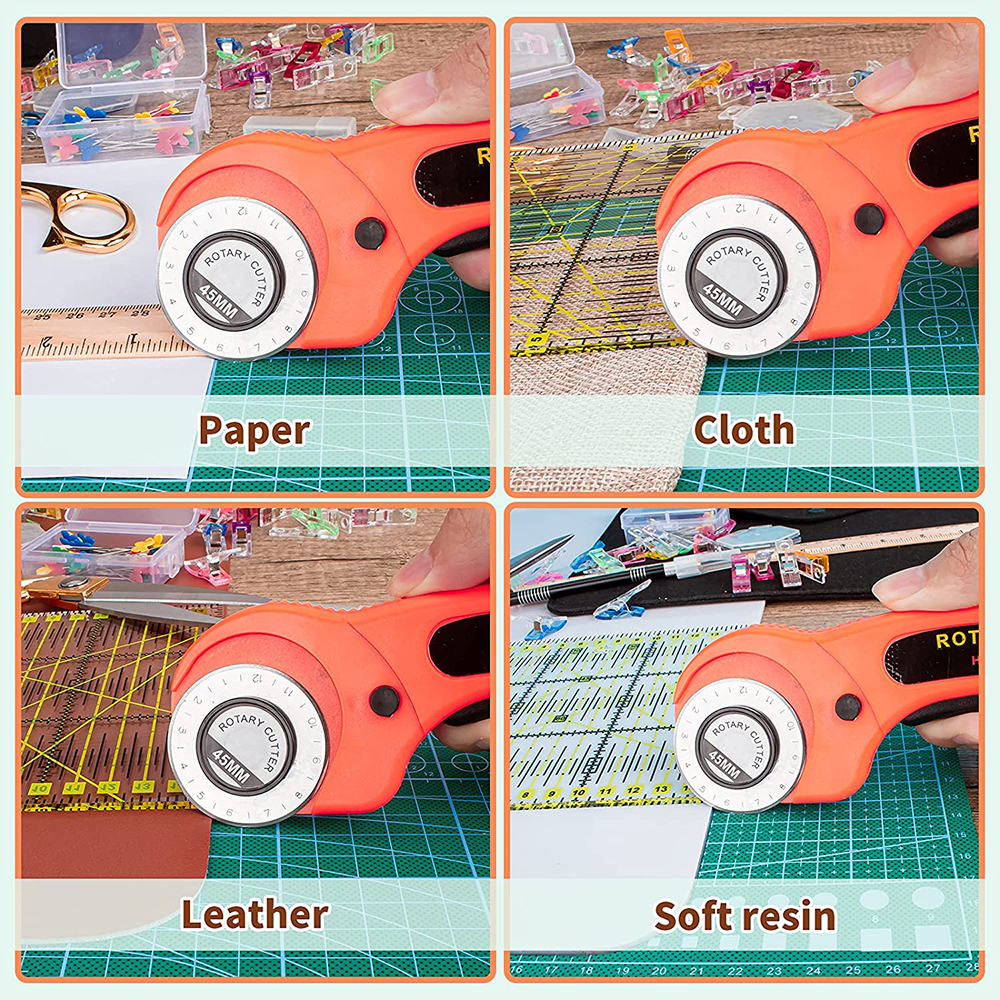 42PCS Rotary Cutter Set 45mm F - Scissors Stainless Craft recensione e prezzo