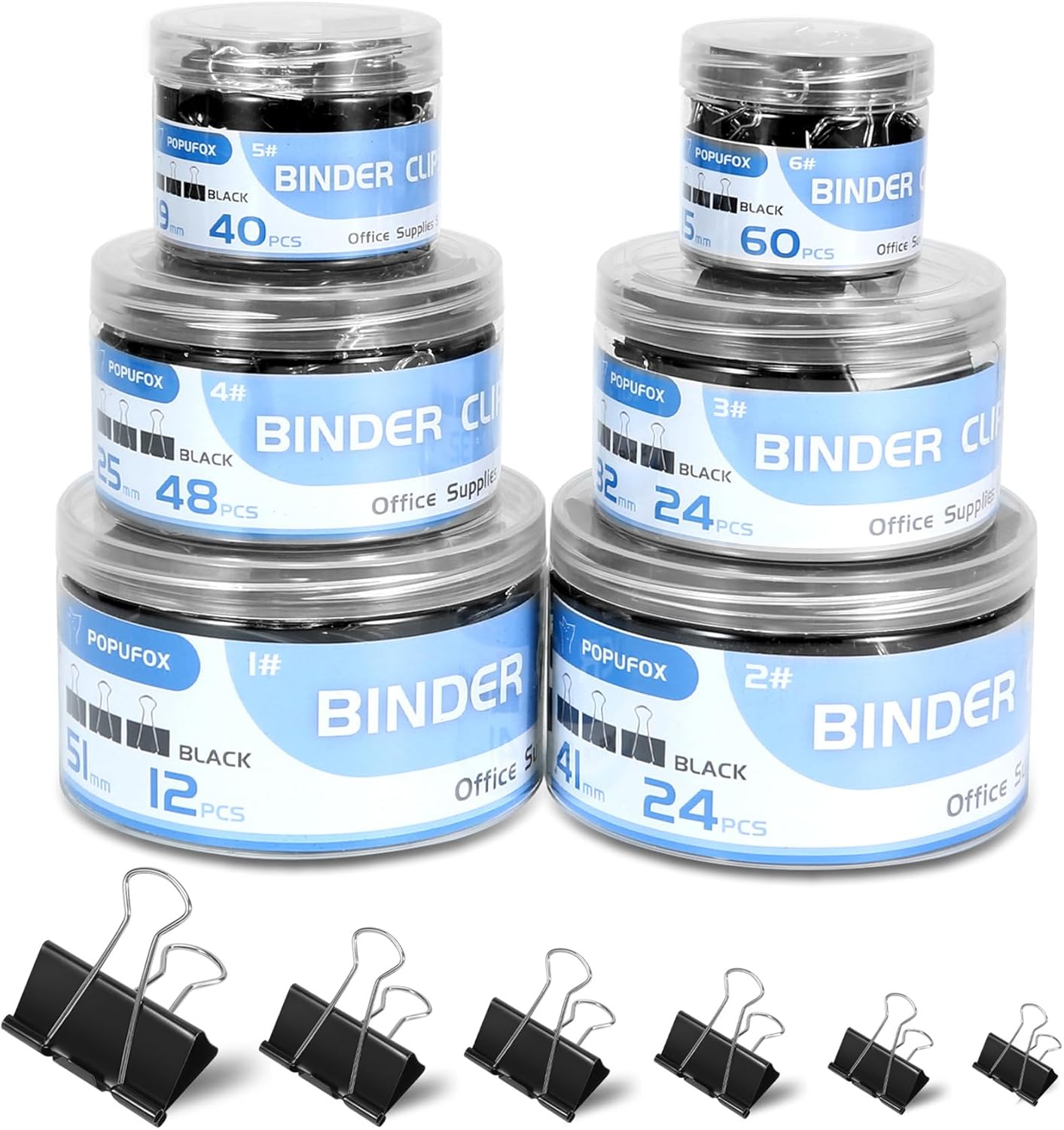 Binder Clips 208 PCS Assorted  - Binder Clip Assorted recensione e prezzo