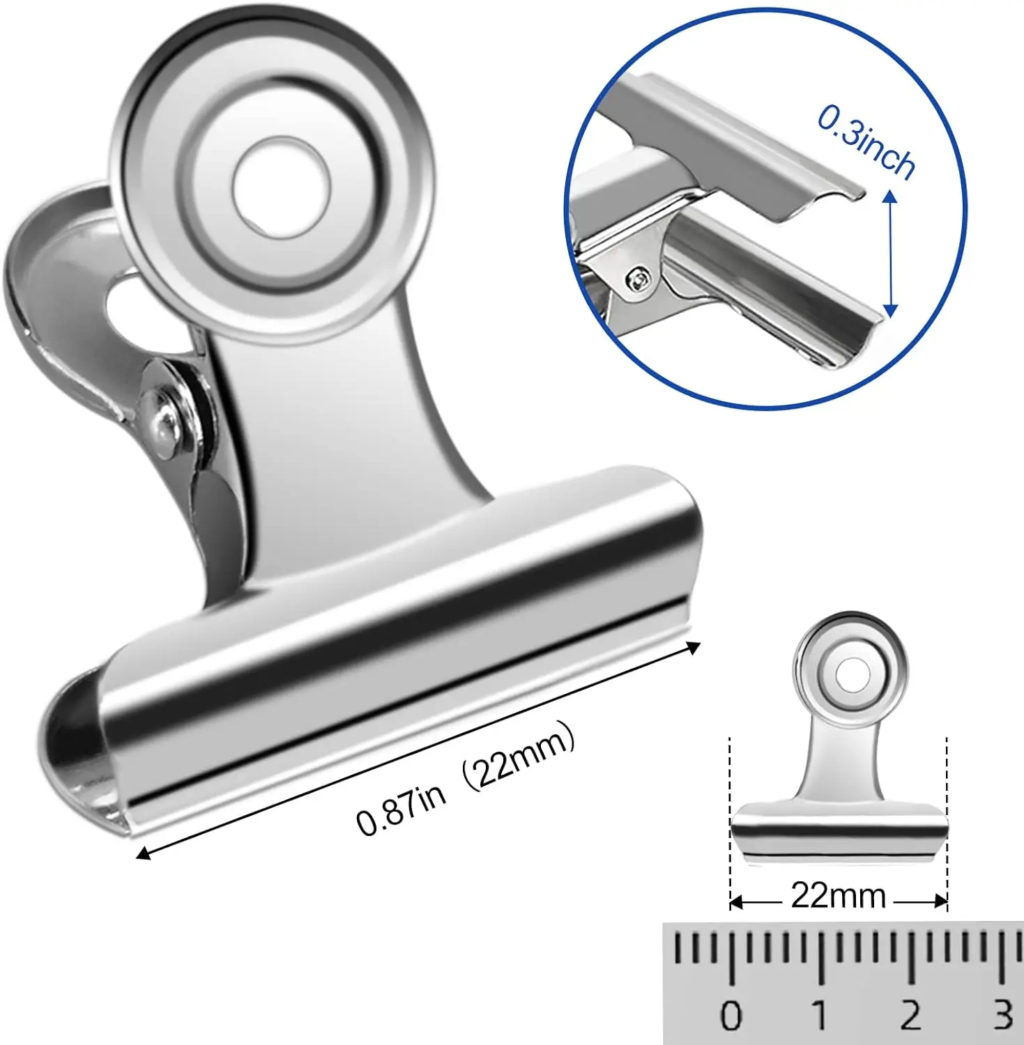 40/20PCS  Set Mini 21x23mm Met - Binder Clip Assorted recensione e prezzo