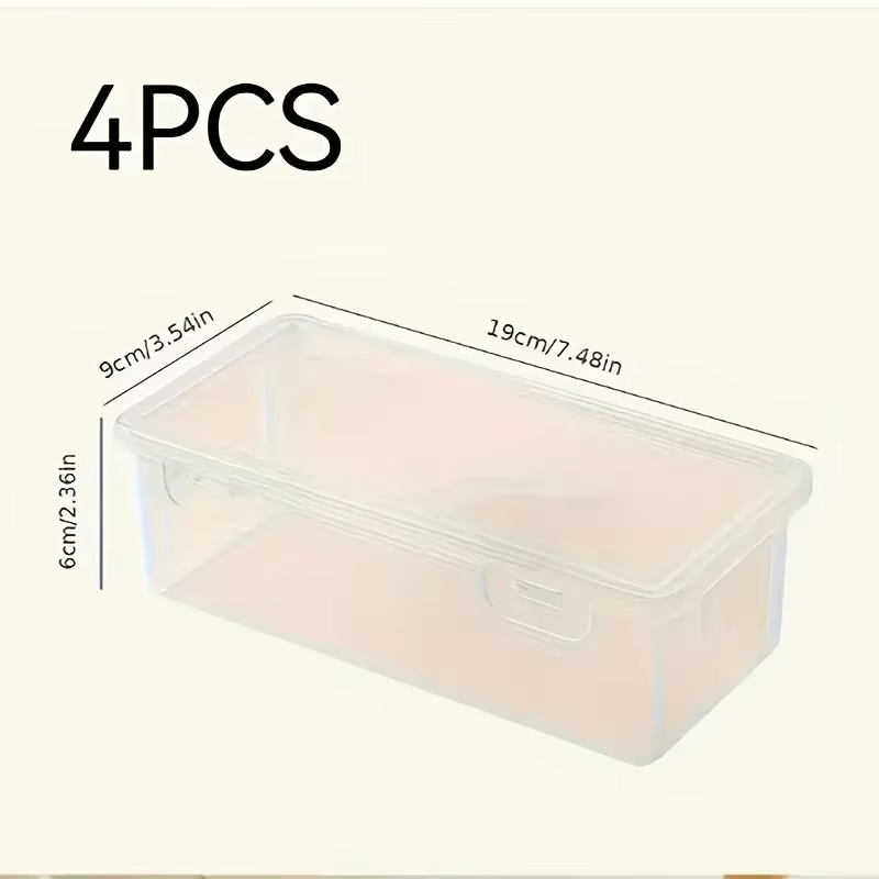 4 large transparent PP storage - Stationery And Office Supply Stores recensione e prezzo