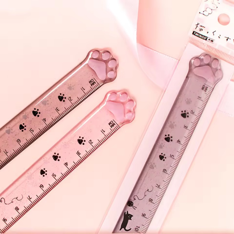 1Pcs Cat Paw Design Ruler Meas - Ruler Set Transparent recensione e prezzo