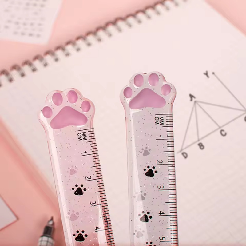 1Pcs Cat Paw Design Ruler Meas - Ruler Set Transparent recensione e prezzo
