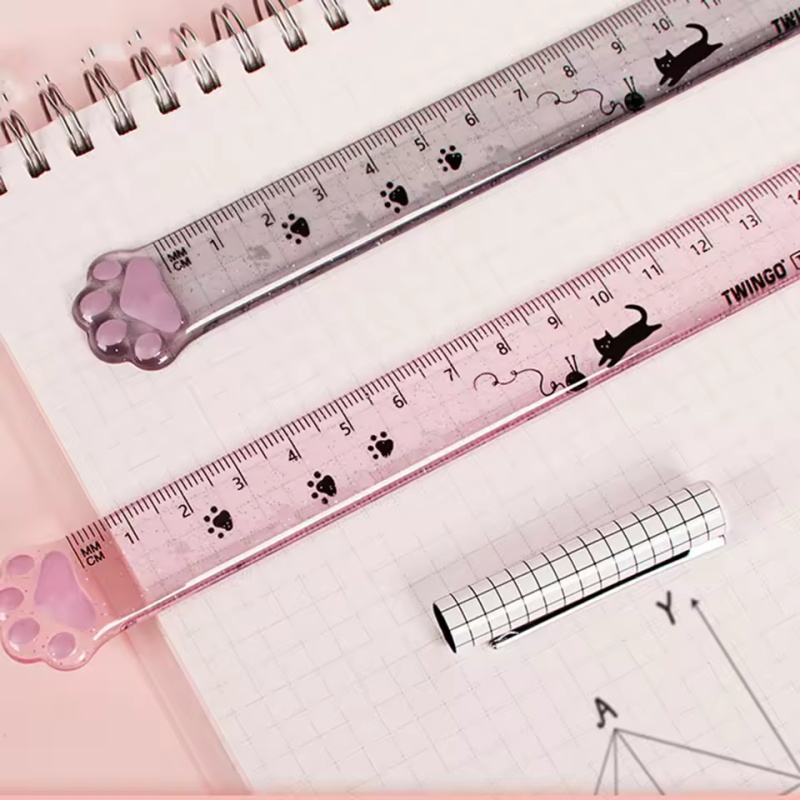1Pcs Cat Paw Design Ruler Meas - Ruler Set Transparent recensione e prezzo