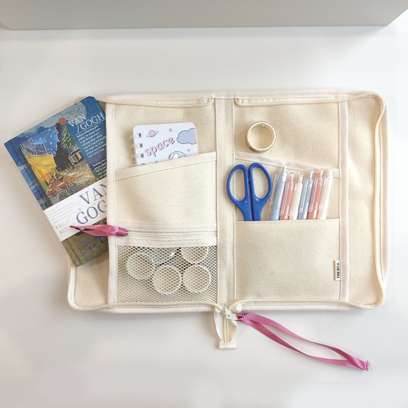 Large Capacity Canvas Planner  - Portfolio Folder Zip recensione e prezzo