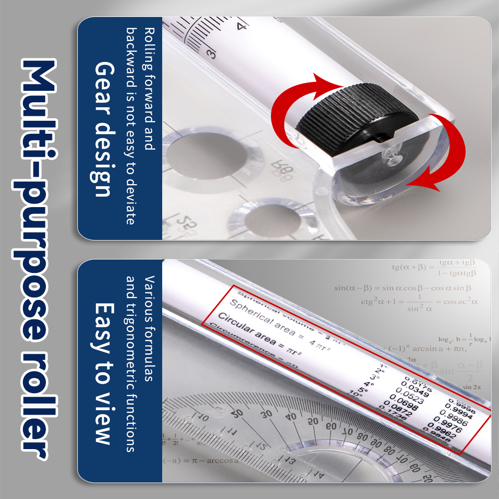 30cm Transparent Parallel Roll - Ruler Set Transparent recensione e prezzo