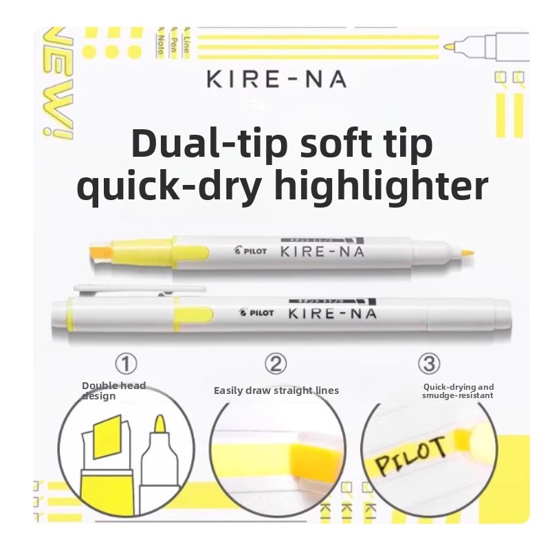 PILOT KIRE-NA Highlighter Pen  - Highlighter Set Pastel recensione e prezzo