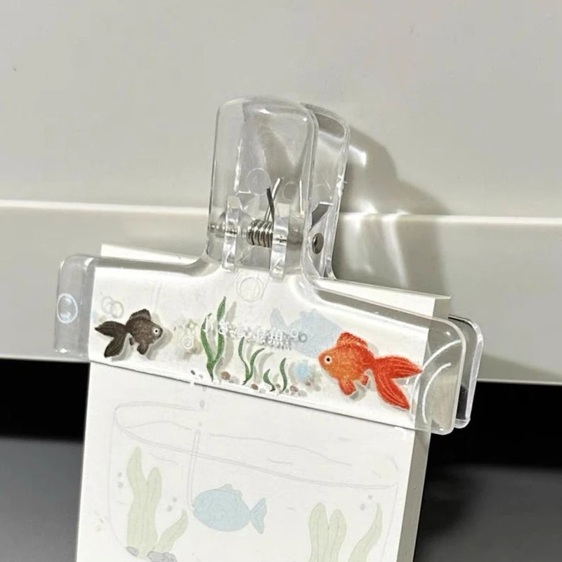 1PC Transparent Acrylic Goldfi - Binder Clip Assorted recensione e prezzo