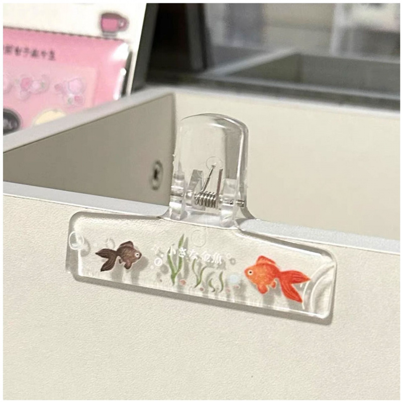 1PC Transparent Acrylic Goldfi - Binder Clip Assorted recensione e prezzo