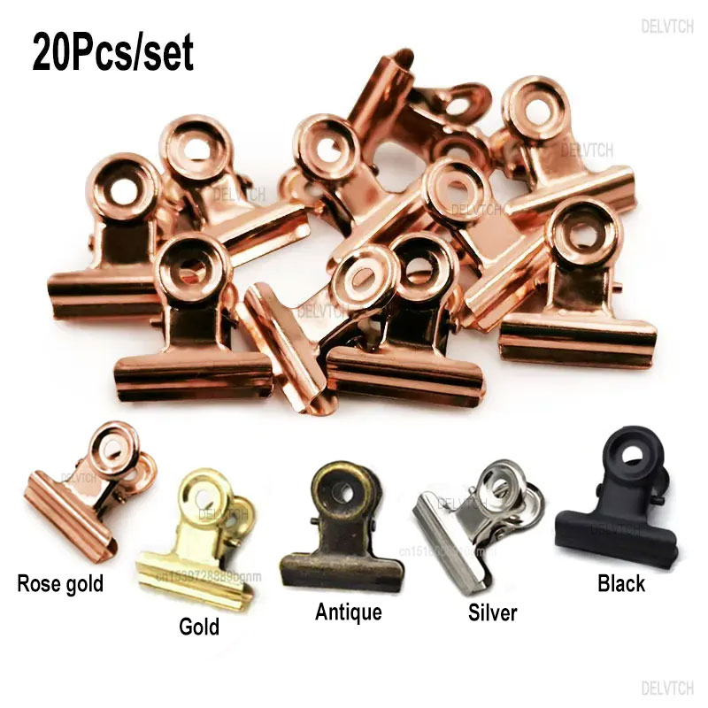20PCS/Set 21mm*23mm Round Meta - Binder Clip Assorted recensione e prezzo