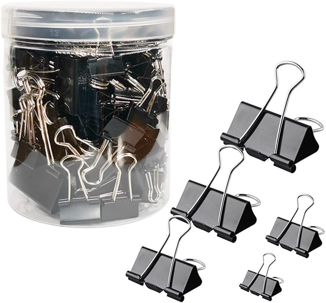 120Pcs Binder Clips Assorted S - Binder Clip Assorted recensione e prezzo