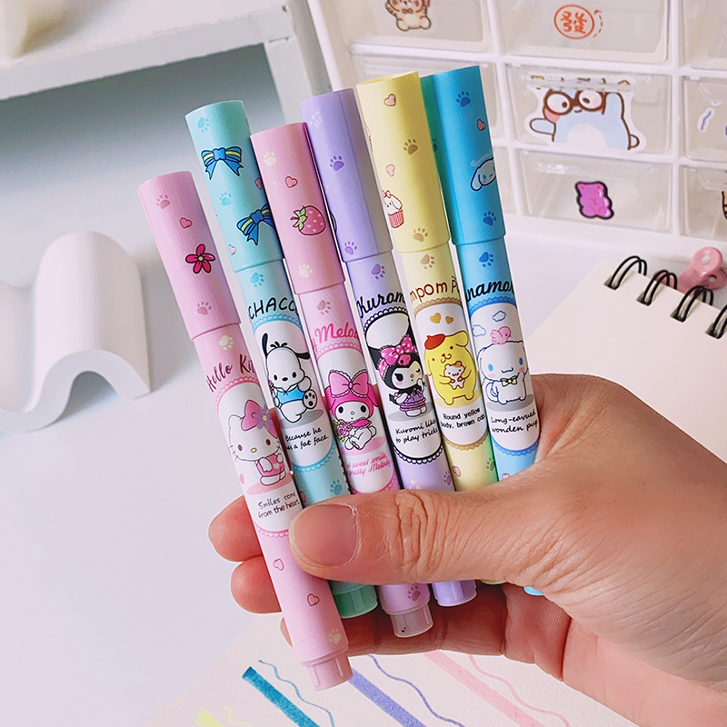 6Pcs Sanrio Hello Kitty Highli - Highlighter Set Pastel recensione e prezzo