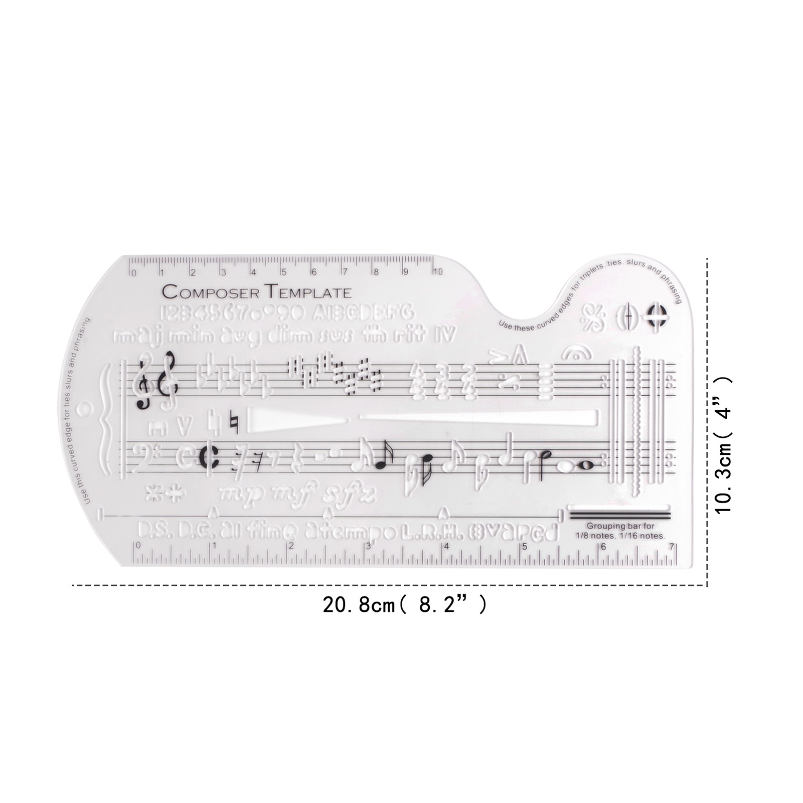 Composer Template Sheet Music  - Ruler Set Transparent recensione e prezzo