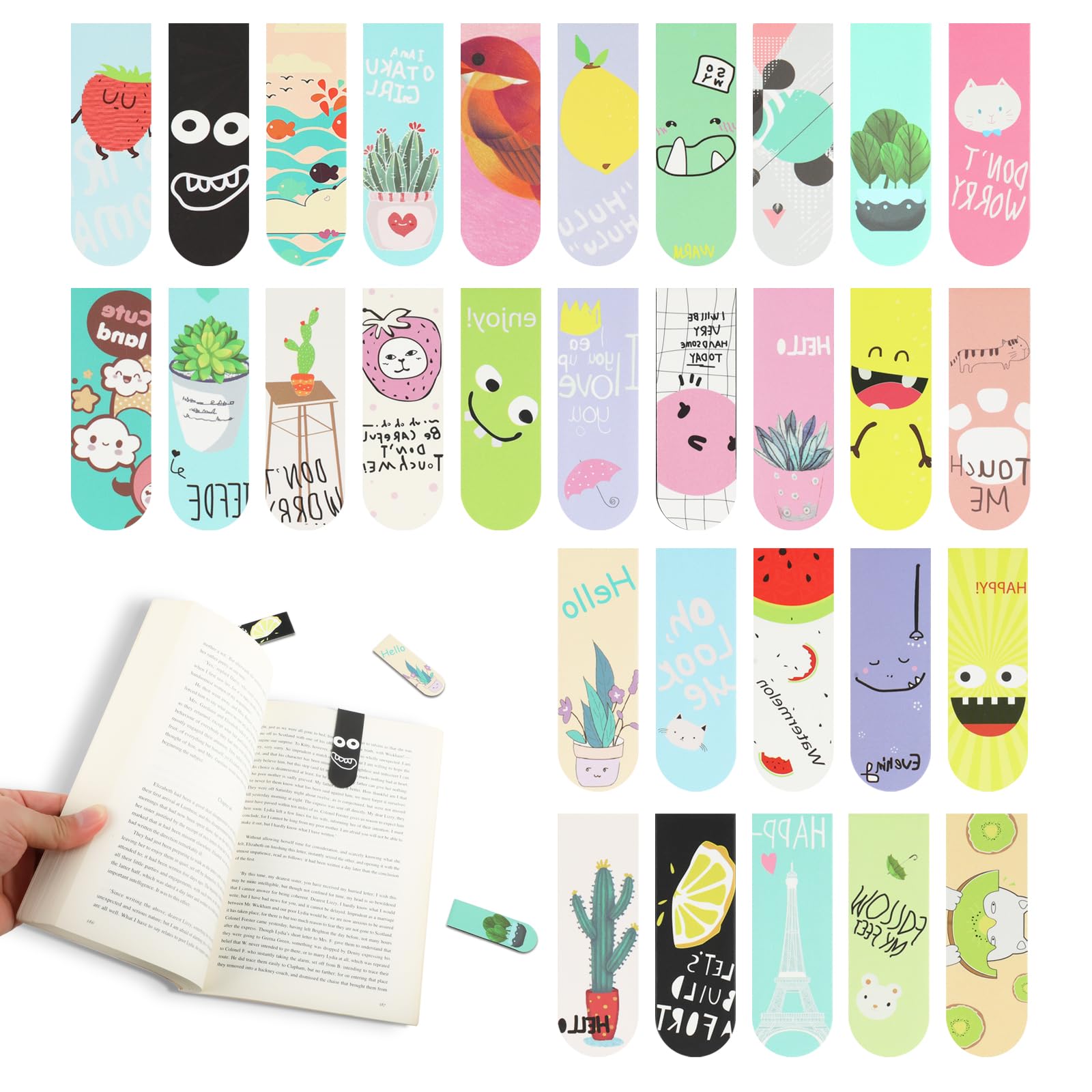 18pcs/30pcs Magnetic Bookmarks - Bookmark Magnetic Clip recensione e prezzo
