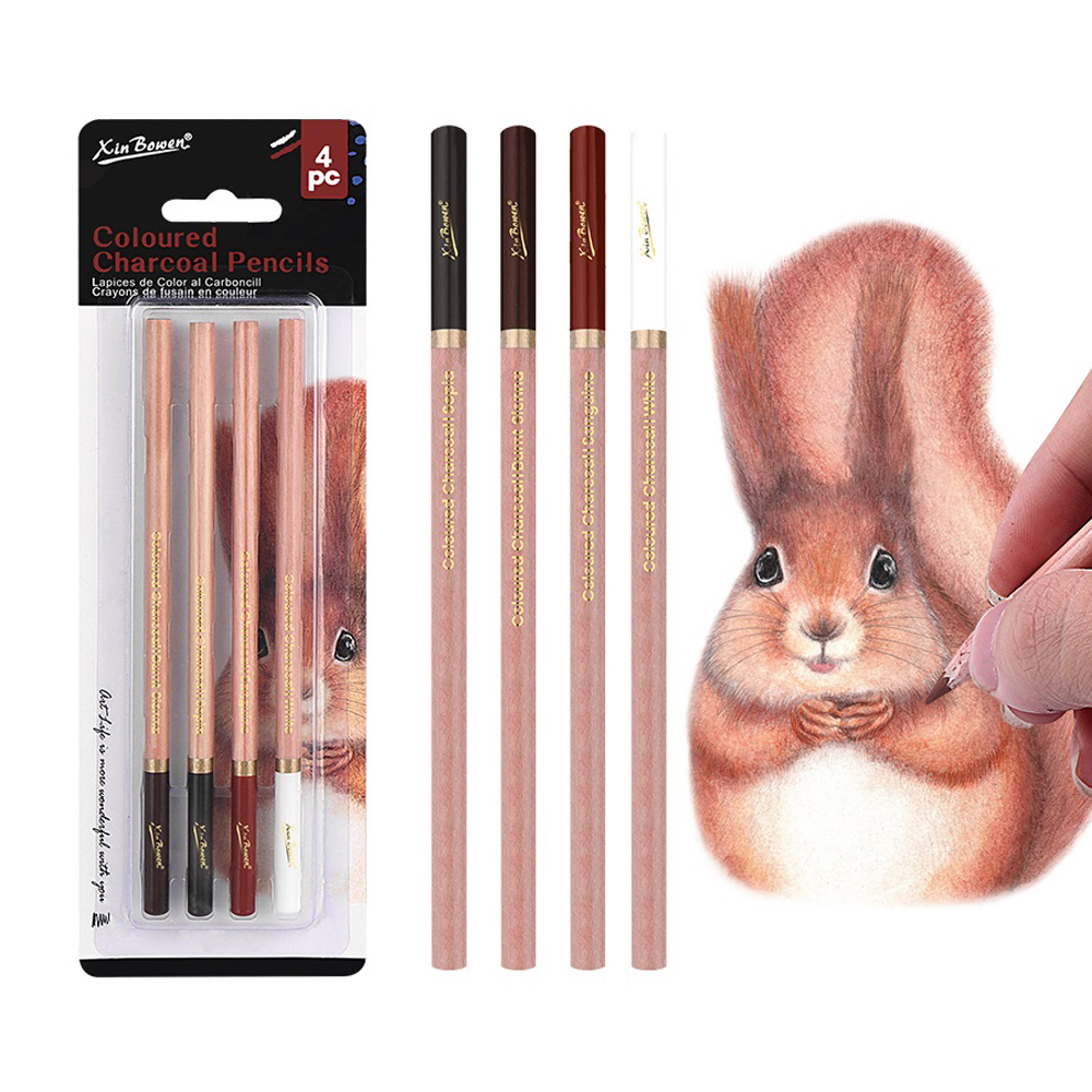 4Pcs Professional Sketch Charc - Highlighter Set Pastel recensione e prezzo
