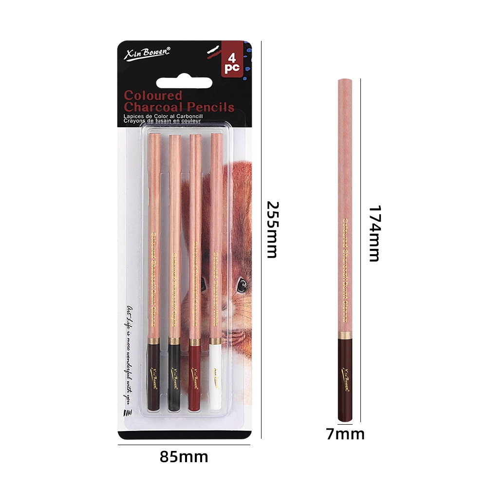 4Pcs Professional Sketch Charc - Highlighter Set Pastel recensione e prezzo