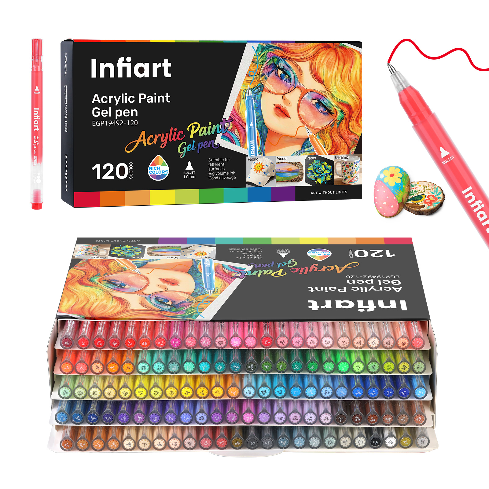 Acrylic Paint Gel Pens, Glitte - Gel Ink Pen Set recensione e prezzo