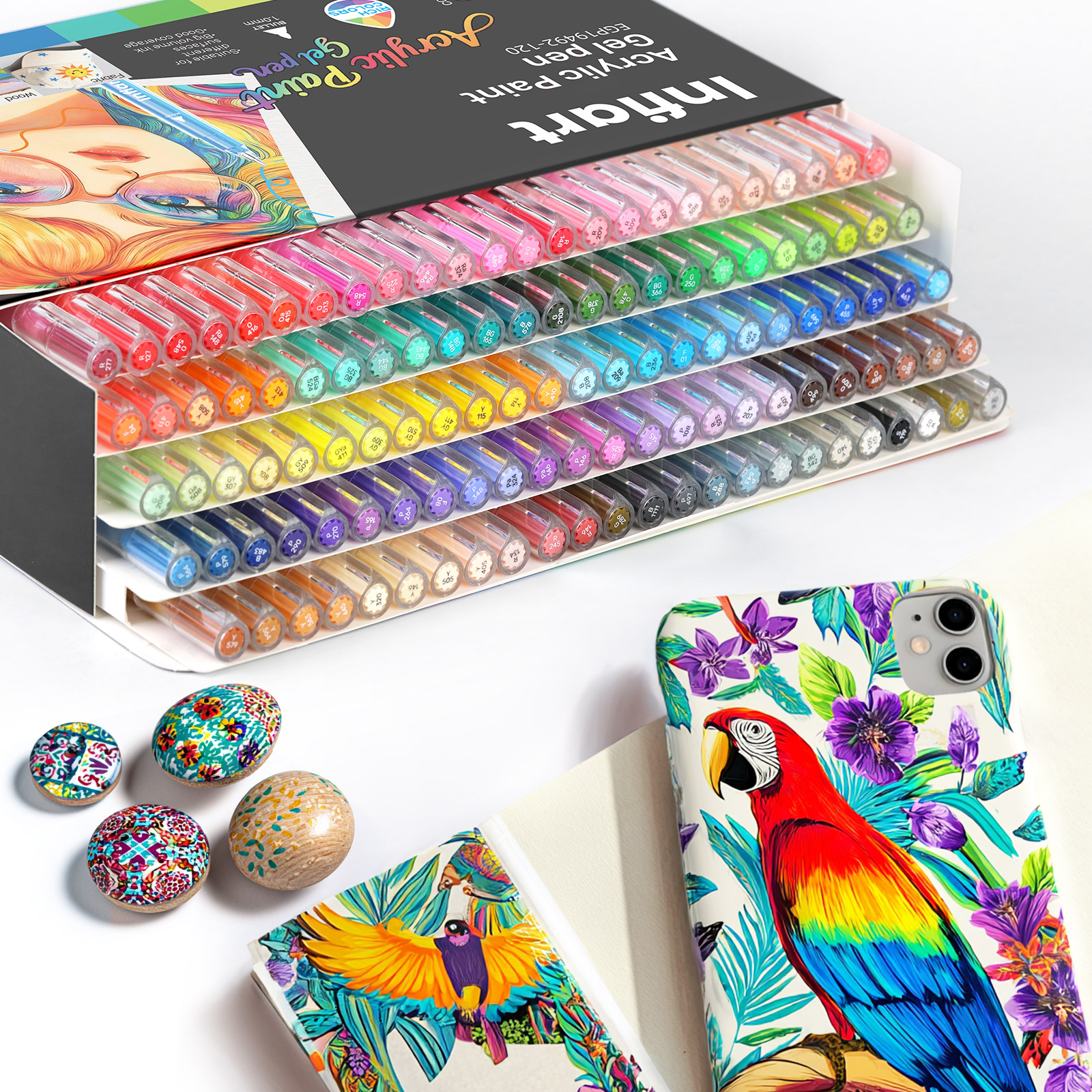 Acrylic Paint Gel Pens, Glitte - Gel Ink Pen Set recensione e prezzo