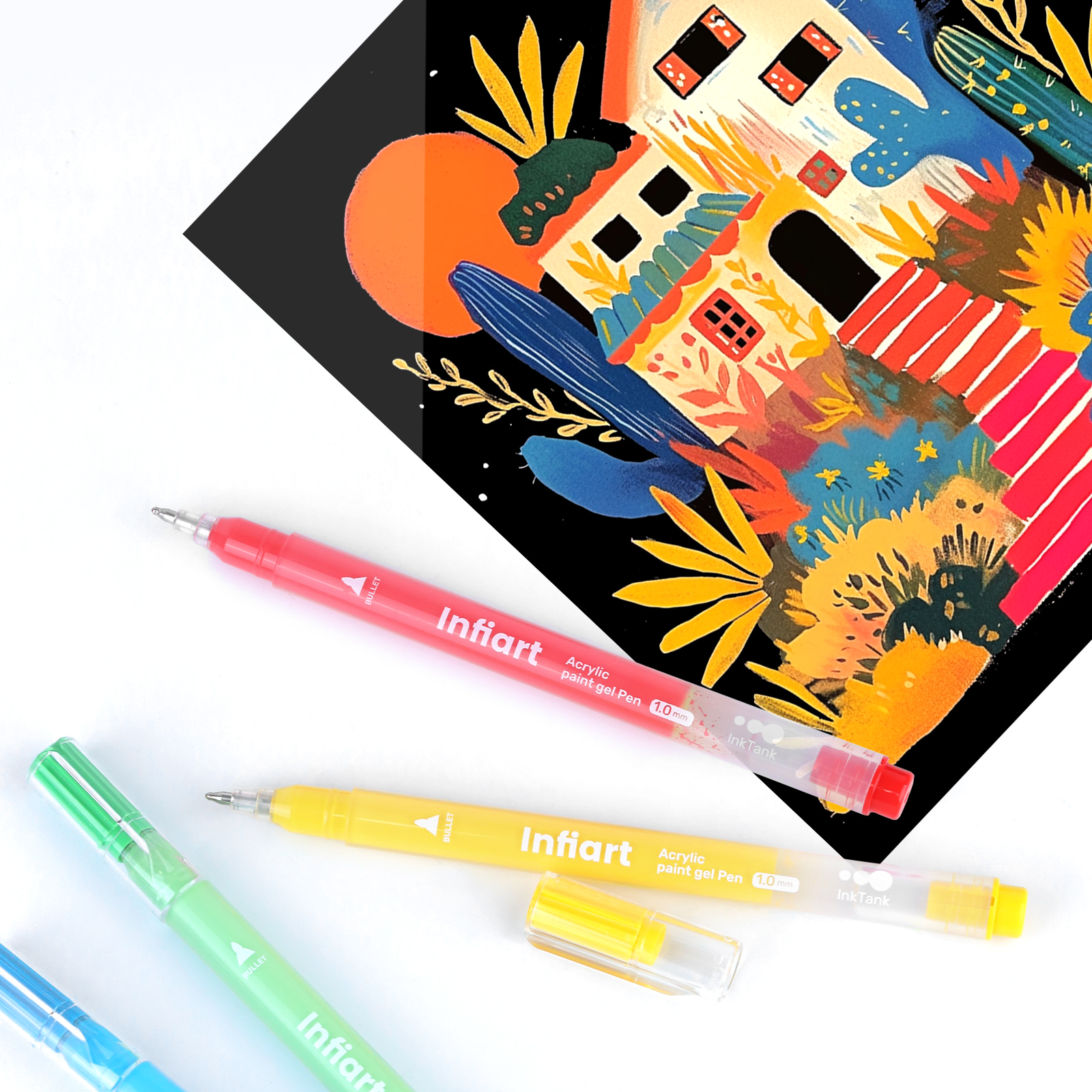Acrylic Paint Gel Pens, Glitte - Gel Ink Pen Set recensione e prezzo