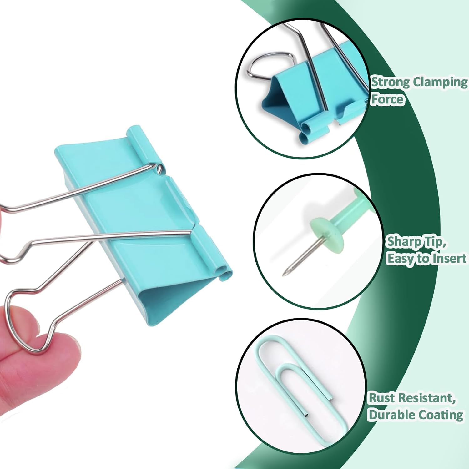 Colored Paper Clips and Binder - Binder Clip Assorted recensione e prezzo