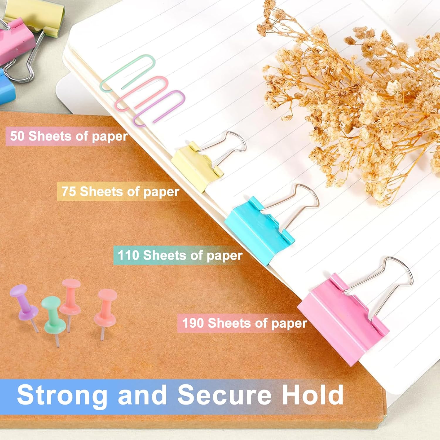 Colored Paper Clips and Binder - Binder Clip Assorted recensione e prezzo