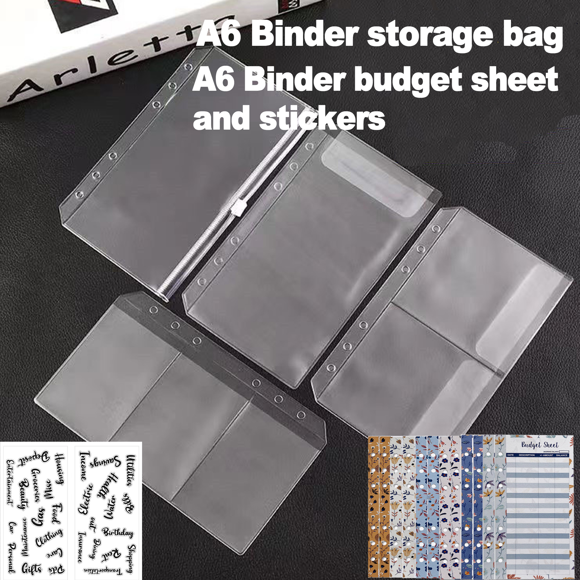A6 Binder Pockets 6 Holes Cash - Portfolio Folder Zip recensione e prezzo